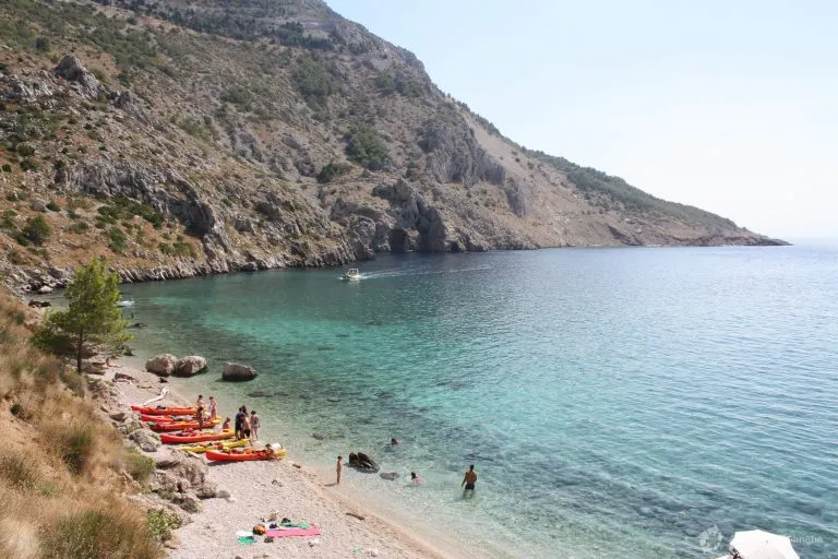 Croatian beaches kayaking